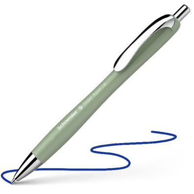 Kugelschreiber Slider Rave organic green, Mine Slider 755 XB blau