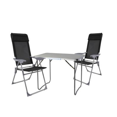Mojawo® 3-tlg. Campinggarnitur Campingmöbel Camping Klapptisch und 2 Klappstühle