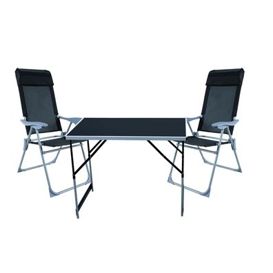 Mojawo 3-tlg. Campinggarnitur Campingmöbel Camping Klapptisch und 2 Klappstühle