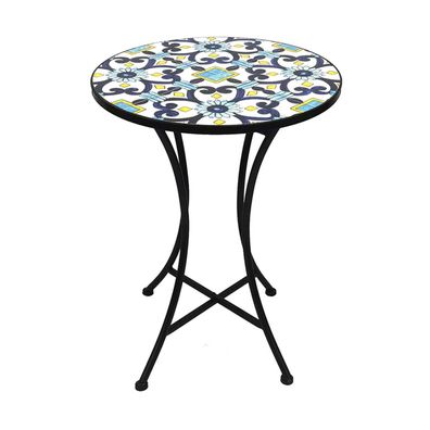 Mosaik Tisch Mosaiktisch Stern Gartentisch Bistromöbel Bistrotisch Ø 60 x 70 cm