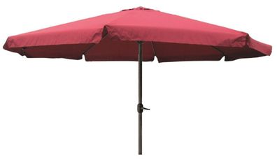 XXLSonnenschirm Kurbelschirm Ø 4m mit Kurbel Gartenschirm in Burgundrot