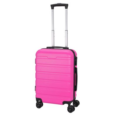 Bordcase Kabinenkoffer Koffer Trolley 32L Bordgepäck Teleskop Hartschale Pink