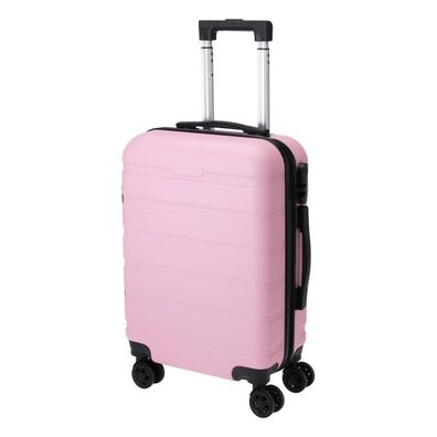 Bordcase Kabinenkoffer Koffer Trolley 32L Bordgepäck Teleskop Hartschale Rosa