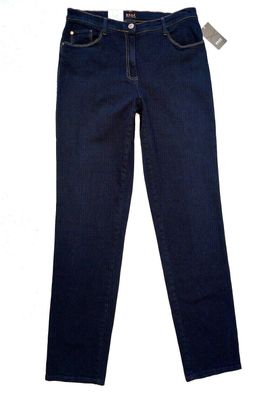 BRAX CAROLA Damen Jeans Gr. 38 L 34 gerades Bein dunkelblau 99,95 € NEU
