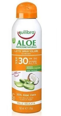 Equilibra Sonnenschutzspray mit Aloe Vera SPF 30, 150 ml