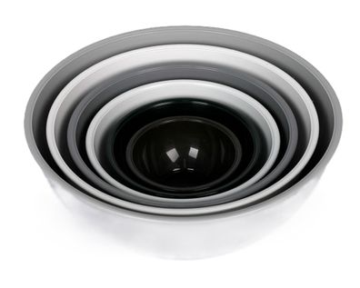 6 Tlg. Rührschüssel-Set ohne Deckel aus hochwertigem Kunststoff Stapelbar