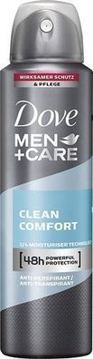 Dove Men + Care Clean Comfort Anti-Transpirant 150ml - Herren Deo