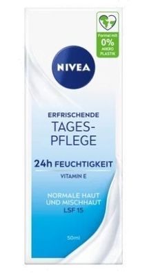 Nivea Tagescreme LSF 15, Normale/Mischhaut, 50 ml