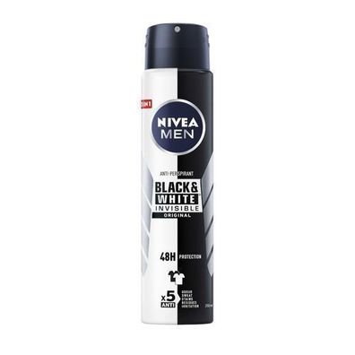 Nivea Herren Anti-Transpirant Spray Black&White Invisible Original - 250ml