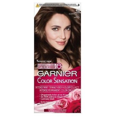 Garnier Color Sensation Haarfarbe Creme 4.0 Tiefes Braun 50ml