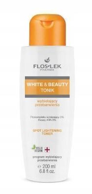 Flos-Lek Pharma White & Beauty Aufhellendes Tonic gegen Pigmentflecken, 225 ml