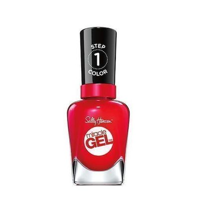 Sally Hansen Gel-Lack 470 Rote Augen, 14,7ml - Hochglänzender, Lang anhaltender Manik