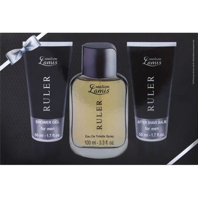 Creation Lamis Ruler Geschenk-Set für Herren EdT 100 ml + Shower Gel 50 ml + After Sh