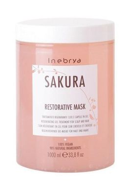 Inebrya Sakura Haarmaske zur Wiederherstellung, 1000ml