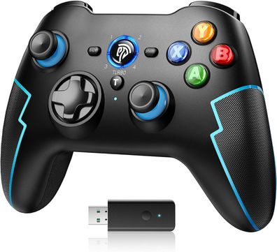 EasySMX 9013 Pro Bluetooth- und Wireless-Controller mit Hall-Trigger Blau