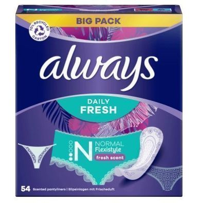 Always Daily Fresh Normal Einlegesohlen 54 Stück