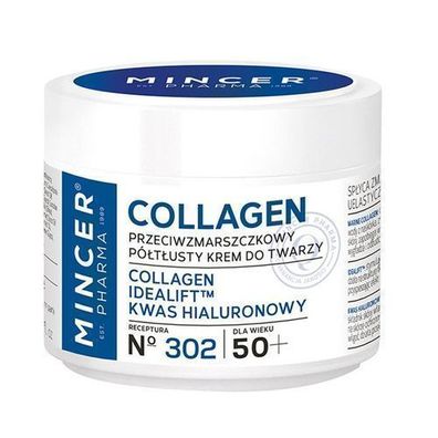 Mincer Pharma Collagen 50+ Anti-Aging Halbfett-Gesichtscreme No.302, 50ml