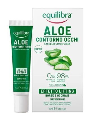 Equilibra Aloe Vera Augencreme 15ml Lifting-Effekt