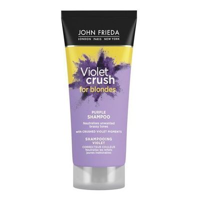 John Frieda Violet Crush Shampoo, 75ml, Anti-Gelbstich