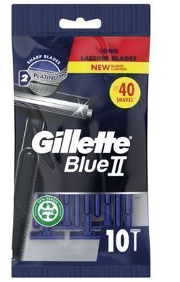 Gillette Blue II Einwegrasierer 10 Stéck - Made in Germany