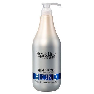 Sleek Line Blond Shampoo, 1000 ml - Professionelle Pflege fér blondiertes Haar