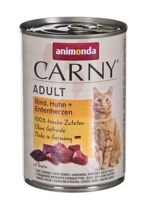 Animonda Carny Rind, Huhn, Entenherzen 400g