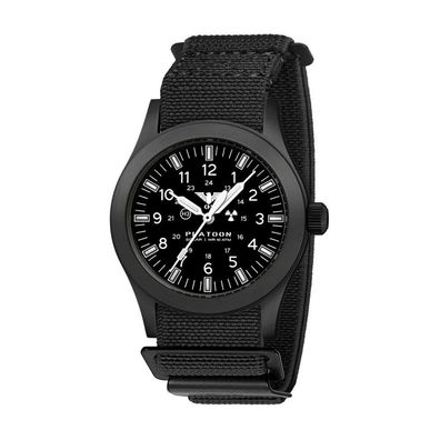 KHS - KHS. Plabssf. DFB - Armbanduhr - Herren - Platoon Black Steel Solar