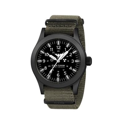 KHS - KHS. Plabssf. NSGO - Armbanduhr - Herren - Platoon Black Steel Solar