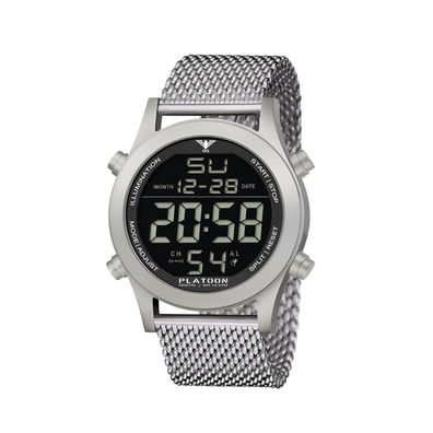 KHS - KHS. PLASD. MS - Armbanduhr - Platoon Steel Digital - Herren