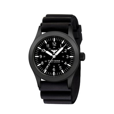 KHS - KHS. PLABSS. DB - Armbanduhr - Platoon Black Steel Solar - Herren