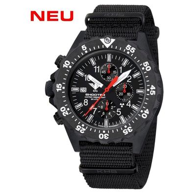 KHS - Armbanduhr - Herren - Shooter MKII Chronograph Natoband - KHS. SH2CF. NB