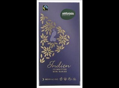 Naturata Indien Feinbitter 85% 100g