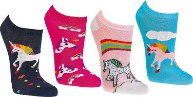 SOCKS PUR Kinder Sneaker in Lustigen Motiven, Kids Cool Söckchen vorsortiert 3 Paar