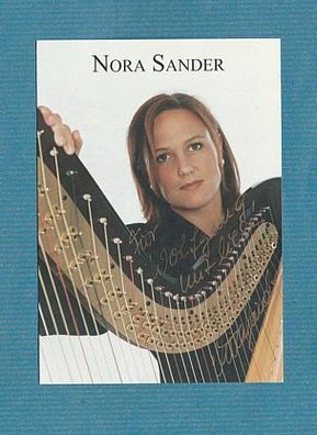Nora Sander (deutsche Harfenistin ) - persönlich signiert