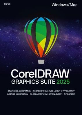 CorelDRAW Graphics Suite 2025 / 1 PC / Dauerlizenz / Box