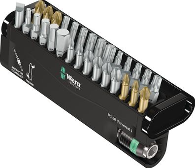 Bitsortiment Bit-Check 30 Univ.1 30-tlg. Schlitz/PH/PZD/TX-BO/6Kt. WERA