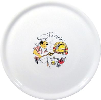 HENDI Pizzateller Traditional, Weiß, 330mm