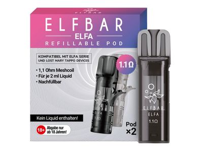 Elfbar - Elfa Leer-Pod (2 Stück pro Packung)