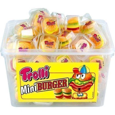 Trolli Mini-Burger 60 Stück - Süßigkeiten aus Deutschland