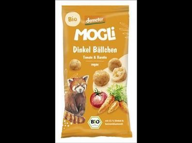 MOGLi Naturkost GmbH 6x Dinkel Bällchen, Tomate und Karotte 40g