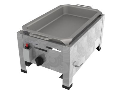 ChattenGlut Gastrobräter 1-flammig 4,5kW mit Edelstahlpfanne