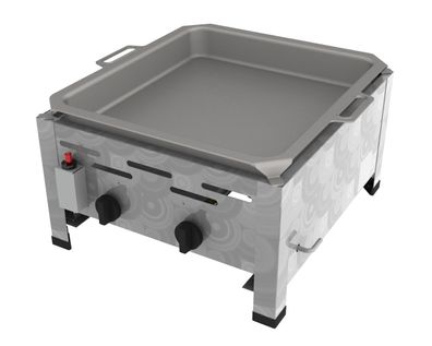 ChattenGlut Gastrobräter 2-flammig 7,3kW mit Pfanne