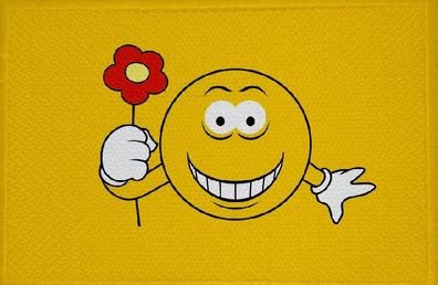 Aufnäher Smily Motiv Nr. 15 Flagge Patch 9 x 6 cm
