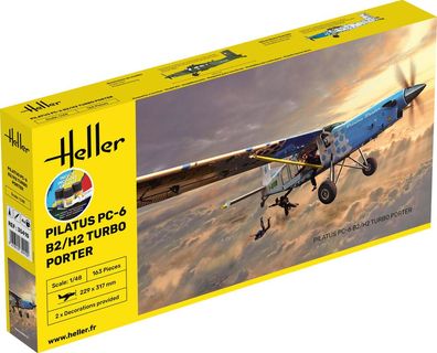 Heller 1:48 35410 Starter KIT Pilatus PC-6 B2/H2 Turbo Porter