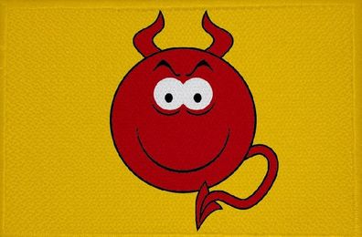 Aufnäher Smily Motiv Nr. 24 Flagge Patch 9 x 6 cm