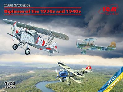 ICM 1:72 72210 Biplanes of the 1930s and 1940s (??-51A-1, Ki-10-II, U-2/Po-2VS) - NEU