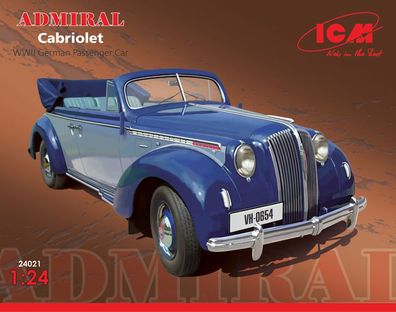 ICM 1:24 24021 Admiral Cabriolet WWII German Passenger Car