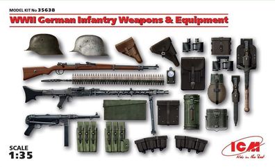 ICM 1:35 35638 WWII German Infantry W&E 100% new molds