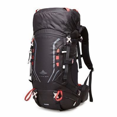 Trekking Rucksack 35 L Black Ultraleicht mit großem Stauraum und Seitentaschen