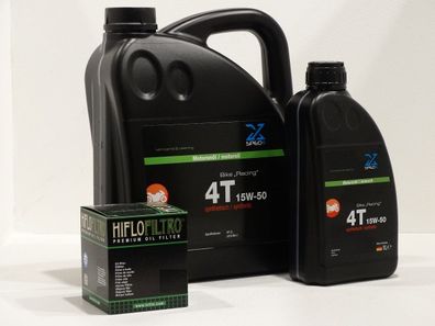 Aprilia RSV Mille SP Bj:99-01, 5Ltr.15W50, l- u. Ölfilter